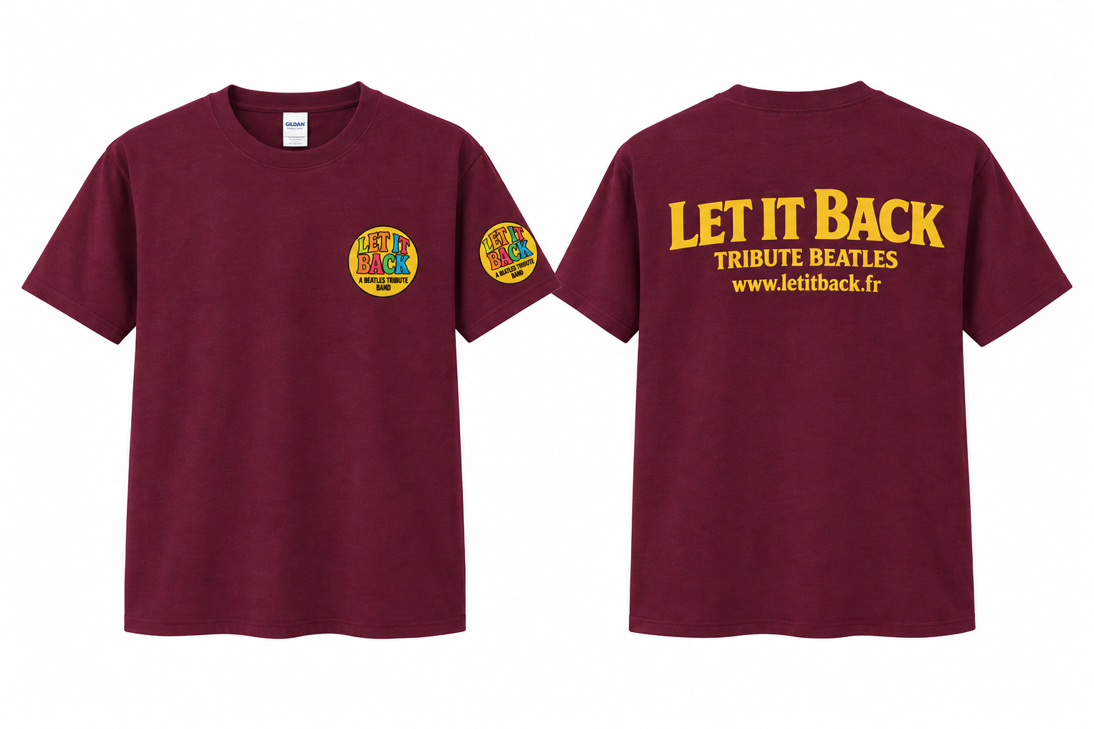 T shirt bordeaux